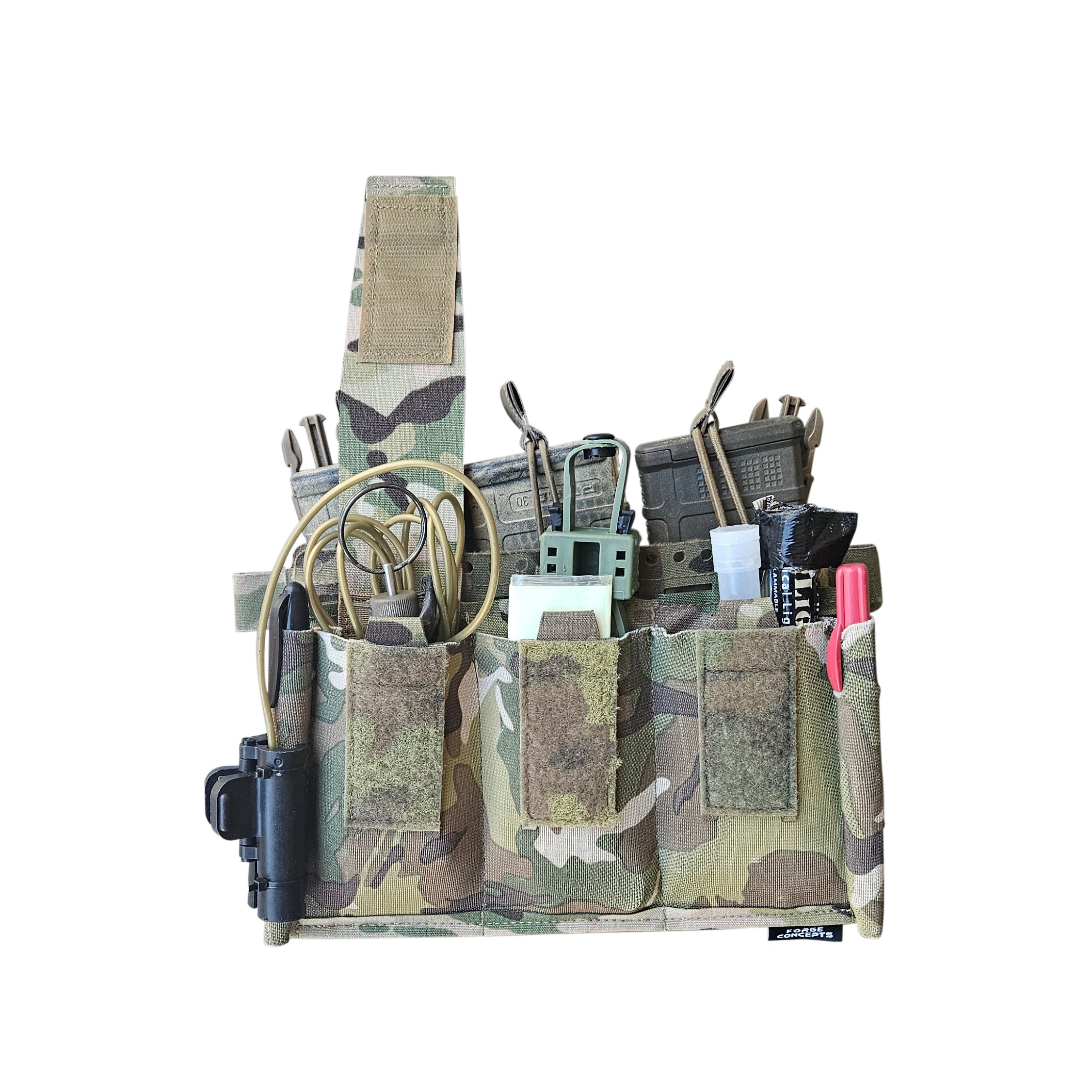 Forge Concepts Multicam Charlie Panel mounted on Spiritus Systems MKV Placard